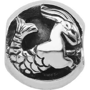 Persona Sterling Silver Capricorn Charm fits Pandora, Troll & Chamilia 