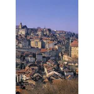  Fribourg Town, Switzerland by Walter Bibikow, 48x72