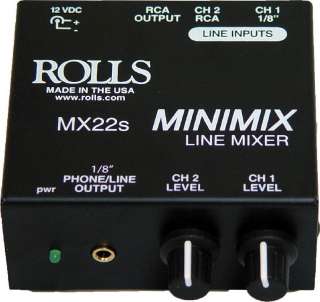 Rolls MX22 MX22S Mini Mix mxChannel Stereo/Mono Mix  