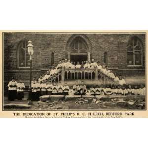   Church Dedication Bronx   Original Halftone Print