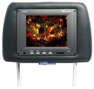 GREY 6 XO HEADREST SCREEN TFT LCD PILLOW TV MONITORS  