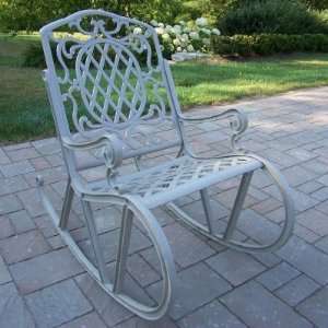   Cast Aluminum Rocking Chair   Beach Sand Patio, Lawn & Garden