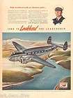 1940s vintage ALASKA Airline PILOT Pan Am American LOCKHEED Lodestar 