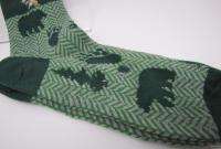 New Alaska Alaskan Adult MEN Mens Bear Green Socks 8 11  