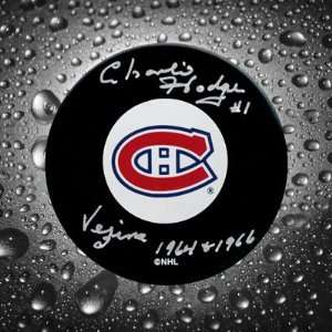   Hodge Montreal Canadiens Vezina Autographed Puck Sports Collectibles