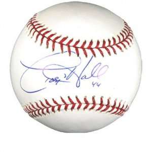 Toby Hall Autographed Baseball 