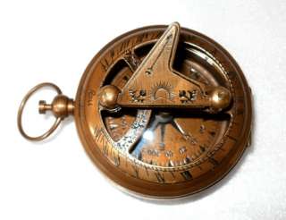Very Heavy Reproduction Ross London Nautical Sundial Compass.