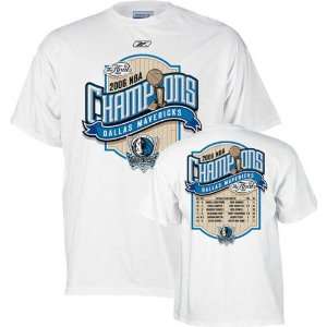 Dallas Mavericks 2006 NBA Champions Roster T Shirt  Sports 