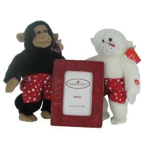  Three Piece Plush Monkey Love Gift Package Toys & Games