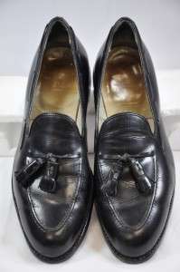 ALDEN TASSLE LOAFERS SZ 10.5 A/C BLACK CALF DRESS SHOES  