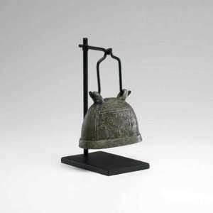  Cyan Lighting 02856 Antique Livestock Bell, Rust and Verde 