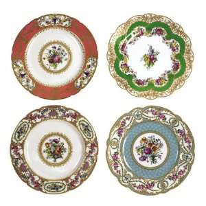  Andrea by Sadek Antique Sevres Dinner Plates (4) Patio 