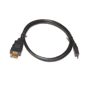   Male to HDMI micro (Type D) Male Cable, Ver1.4 (3ft) Electronics