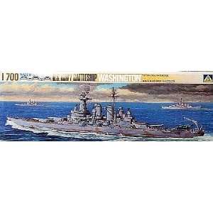  USS Navy Battleship Washington 1 700 Aoshima Toys & Games