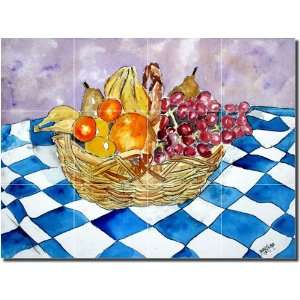 Fruit Still Life II by Derek McCrea   Artwork On Tile Ceramic Mural 