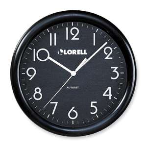 Lorell Llr 60992 Radio Control Wood Wall Clock   Quartz   Atomic 