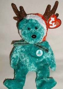 Ty 2002 Holiday Teddy Bear Christmas Day Beanie is In Hand and Ready 