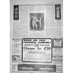  1910 GERTIE MILLAR OMALLEY GAYNOR THEATRE PRICE CANDLE 