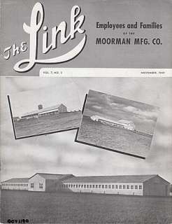 November 1949 The Link Magazine Moorman Mfg Quincy IL  