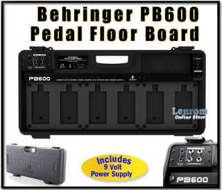 Behringer PB600 Pedal Floor Board w/ Power Supply NEW  