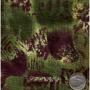  45 Wide SOUTHWEST IMPRESSIONS GREEN Fabric By The Yard 