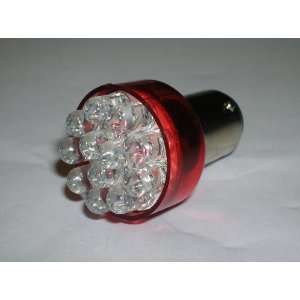 Sportiva Motors One Pair 1157 Red 12 LED Light bulbs   BA15D /12V Turn 