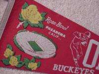 1969 Ohio State Buckeyes Rose Bowl Pennant   UNSOLD and UNUSED
