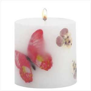 Butterflies/Flowers Scented Candle 