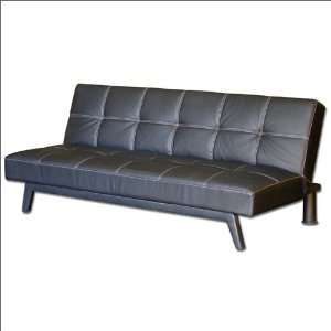  Black Simmons Futons Milton EuroConvertible Sofa