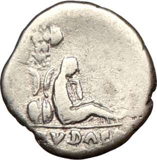 VESPASIAN Judaea Capta Trophy Jewess 69AD Authentic Ancient Silver 