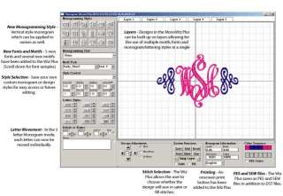 Monogram Wizard Plus + EXTENDED Features Software  