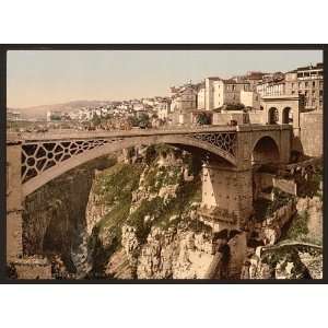    With great bridge, Constantine, Algeria,c1899