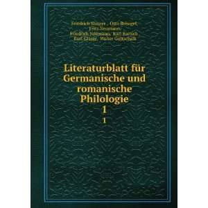   Bartsch , Kurt GlÃ¤ser, Walter Gottschalk Friedrich Maurer  Books