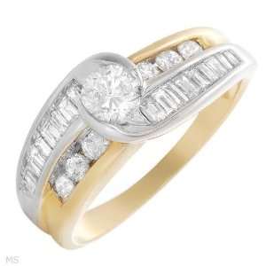 Attractive Brand New Ring With 1.00Ctw Precious Stones   Genuine Clean 