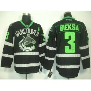   NHL Vancouver Canucks Black Hockey Jersey Sz50