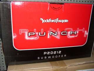 ROCKFORD FOSGATE NEW 12 DUAL 2 OHM PUNCH STAGE 2 SUBWOOFER P2D212 