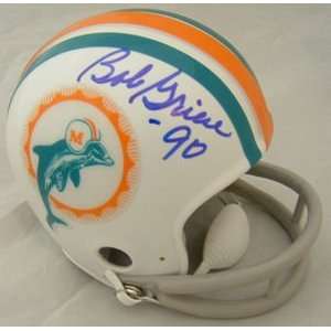  Bob Griese Autographed Miami Dolphins Mini Helmet Sports 