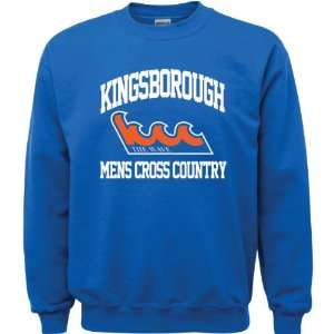   Wave Royal Blue Youth Mens Cross Country Arch Crewneck Sweatshirt
