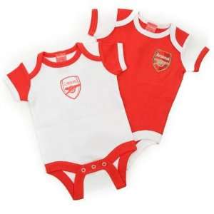  Arsenal FC Authentic EPL Baby Body Suit 2 Pack 3 6 Months 