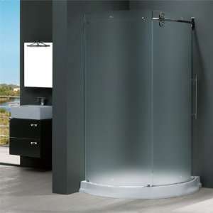   Stainless Steel Shower Enclosures 40 x 40 Frameless Round Clear or Fro