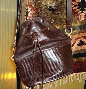Brown Leather Original Velez  Handmade in Columbia Large Hobo Purse 