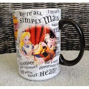   in Wonderland Mad Hatter Cheshire Cat Ceramic Mug NEW 