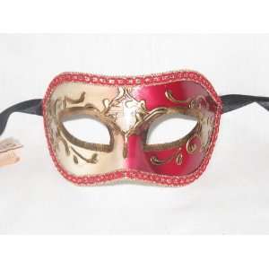 Red Colombina King Venetian Mask 