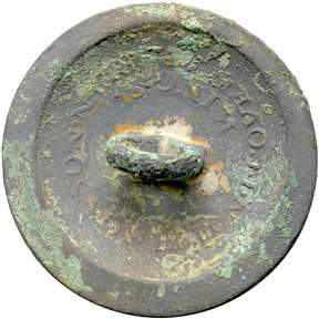 War of 1812 Kings Own Militia Officers Button  