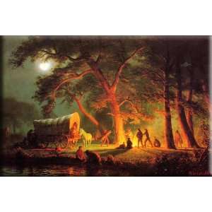 Oregon Trail 30x20 Streched Canvas Art by Bierstadt, Albert