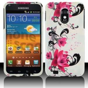  Samsung D710 Epic Touch 4G Red Flower on White Case Cover 