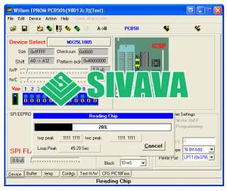 SIVAVA Genuine Willem EPROM Programmer PCB50B ECU BIOS PIC SPI Flash 