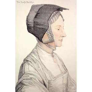 Holbein Head Lady Barkley Etching Holbein, Hans Knight, C Classical 