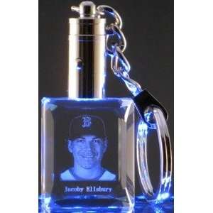  JACOBY ELLSBURY Boston Red Sox Mini Block Laser Etched LED 