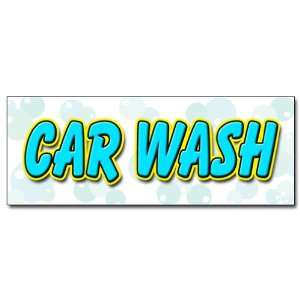  48 CAR WASH DECAL sticker washing detail wax Everything 